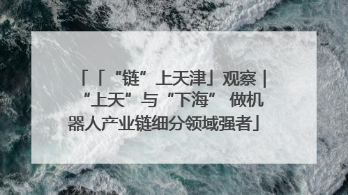 「“链”上天津」观察｜“上天”与“下海” 做机器人产业链细分领域强者