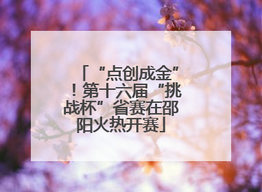 “点创成金”！第十六届“挑战杯”省赛在邵阳火热开赛