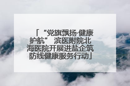 “党旗飘扬·健康护航” 滨医附院北海医院开展进盐企筑防线健康服务行动