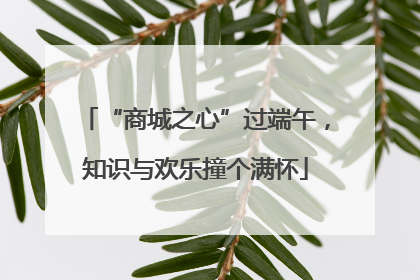 “商城之心”过端午，知识与欢乐撞个满怀