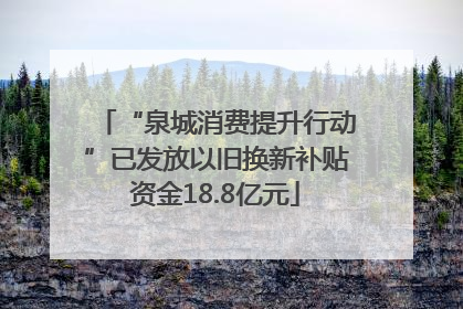 “泉城消费提升行动”已发放以旧换新补贴资金18.8亿元