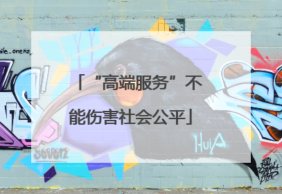 “高端服务”不能伤害社会公平