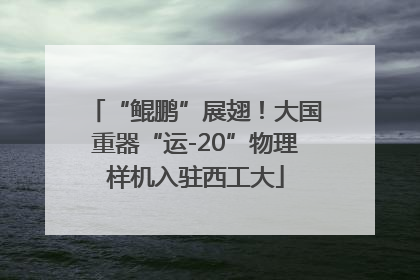 “鲲鹏”展翅！大国重器“运-20”物理样机入驻西工大