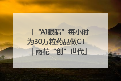 “AI眼睛”每小时为30万粒药品做CT｜雨花“创”世代