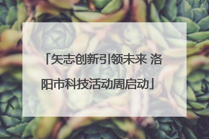 矢志创新引领未来 洛阳市科技活动周启动