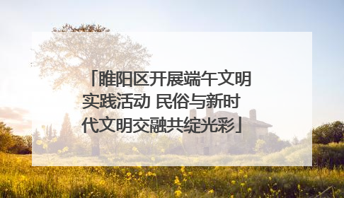 睢阳区开展端午文明实践活动 民俗与新时代文明交融共绽光彩