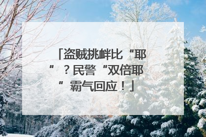 盗贼挑衅比“耶”？民警“双倍耶”霸气回应！