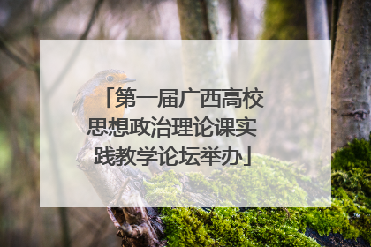 第一届广西高校思想政治理论课实践教学论坛举办
