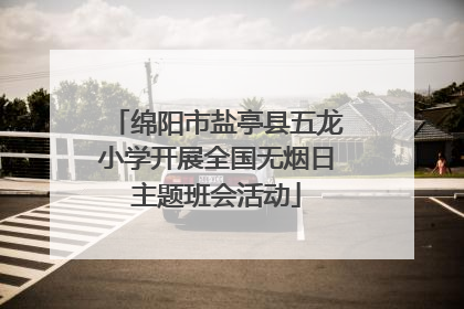 绵阳市盐亭县五龙小学开展全国无烟日主题班会活动