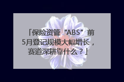 保险资管“ABS”前5月登记规模大幅增长，赛道深耕靠什么？