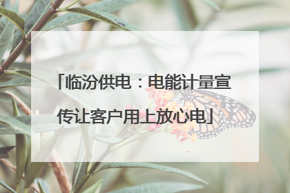 临汾供电：电能计量宣传让客户用上放心电
