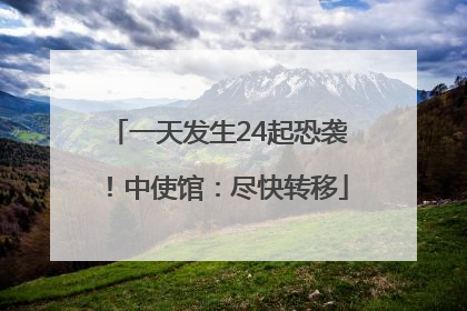 一天发生24起恐袭！中使馆：尽快转移