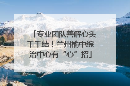 专业团队善解心头千千结！兰州榆中综治中心有“心”招
