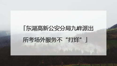 东湖高新公安分局九峰派出所考场外服务不“打烊”