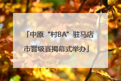 中原“村BA”驻马店市晋级赛揭幕式举办