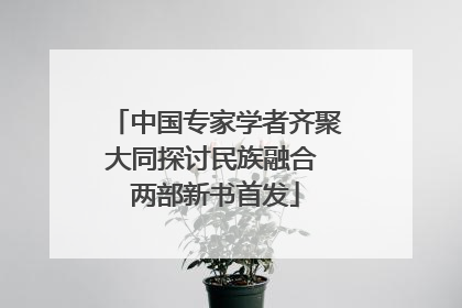 中国专家学者齐聚大同探讨民族融合 两部新书首发