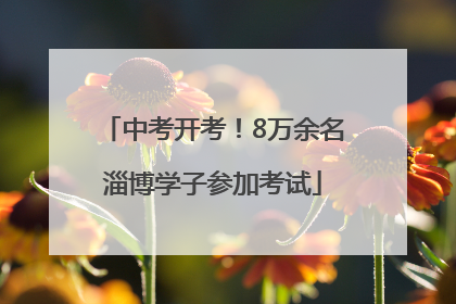 中考开考！8万余名淄博学子参加考试