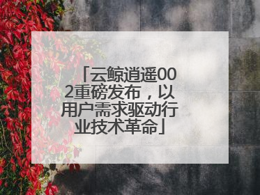 云鲸逍遥002重磅发布，以用户需求驱动行业技术革命