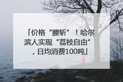 价格“腰斩”！哈尔滨人实现“荔枝自由”，日均消费100吨