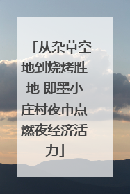 从杂草空地到烧烤胜地 即墨小庄村夜市点燃夜经济活力