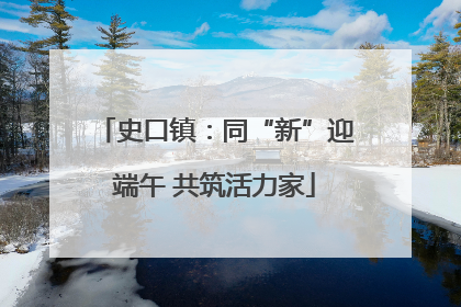 史口镇：同“新”迎端午 共筑活力家
