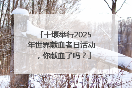 十堰举行2025年世界献血者日活动，你献血了吗？