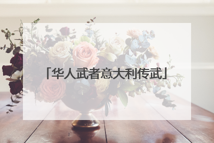华人武者意大利传武