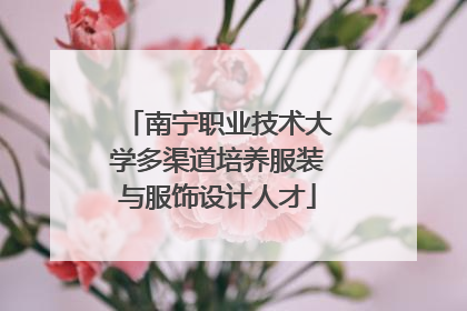 南宁职业技术大学多渠道培养服装与服饰设计人才
