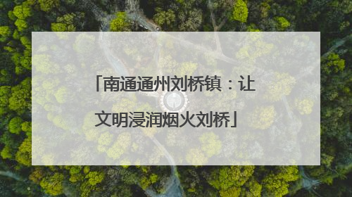 南通通州刘桥镇：让文明浸润烟火刘桥