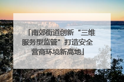 南郊街道创新“三维服务型监管”打造安全营商环境新高地