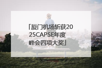厦门机场斩获2025CAPSE年度峰会四项大奖