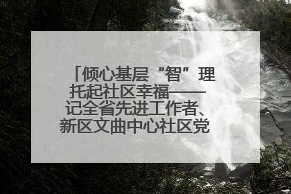 倾心基层“智”理 托起社区幸福——记全省先进工作者、新区文曲中心社区党委书记董世弘
