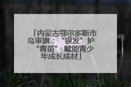 内蒙古鄂尔多斯市乌审旗：“银发”护“青苗” 赋能青少年成长成材