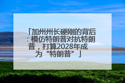 加州州长硬刚的背后：模仿特朗普对抗特朗普，打算2028年成为“特朗普”