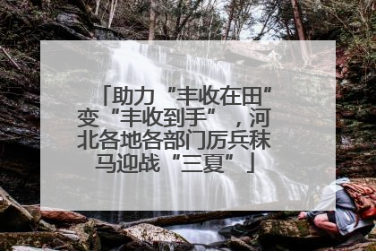 助力“丰收在田”变“丰收到手”，河北各地各部门厉兵秣马迎战“三夏”