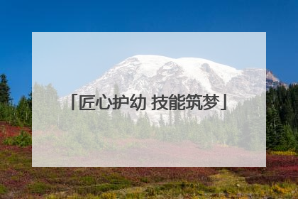 匠心护幼 技能筑梦