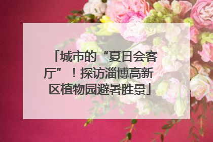 城市的“夏日会客厅”！探访淄博高新区植物园避暑胜景