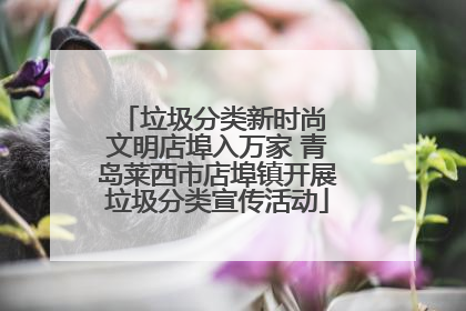 垃圾分类新时尚 文明店埠入万家 青岛莱西市店埠镇开展垃圾分类宣传活动