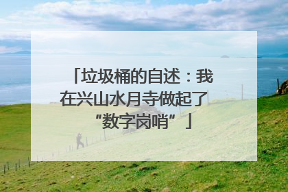 垃圾桶的自述：我在兴山水月寺做起了“数字岗哨”