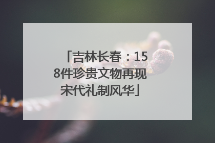 吉林长春：158件珍贵文物再现宋代礼制风华