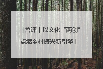善评｜以文化“两创”点燃乡村振兴新引擎