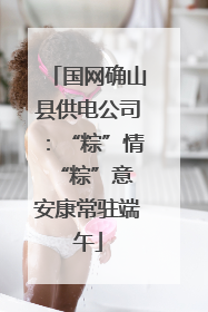 国网确山县供电公司：“粽”情“粽”意 安康常驻端午