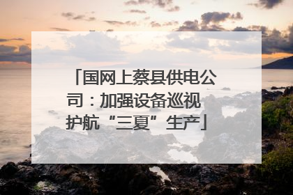 国网上蔡县供电公司：加强设备巡视 护航“三夏”生产