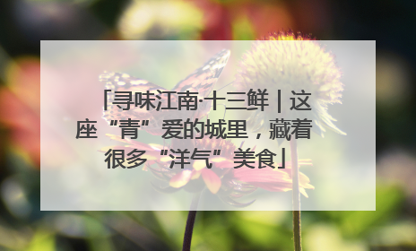 寻味江南·十三鲜｜这座“青”爱的城里，藏着很多“洋气”美食