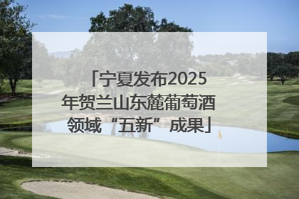 宁夏发布2025年贺兰山东麓葡萄酒领域“五新”成果