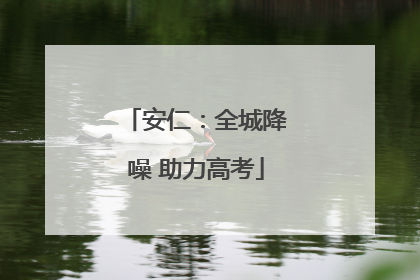 安仁：全城降噪 助力高考