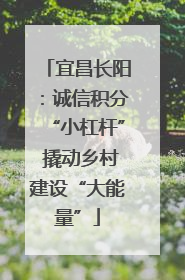 宜昌长阳：诚信积分“小杠杆” 撬动乡村建设“大能量”
