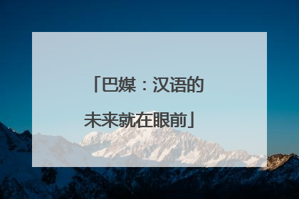 巴媒：汉语的未来就在眼前