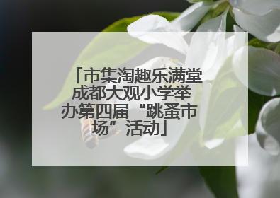 市集淘趣乐满堂 成都大观小学举办第四届“跳蚤市场”活动