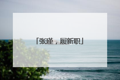 张瑾，履新职